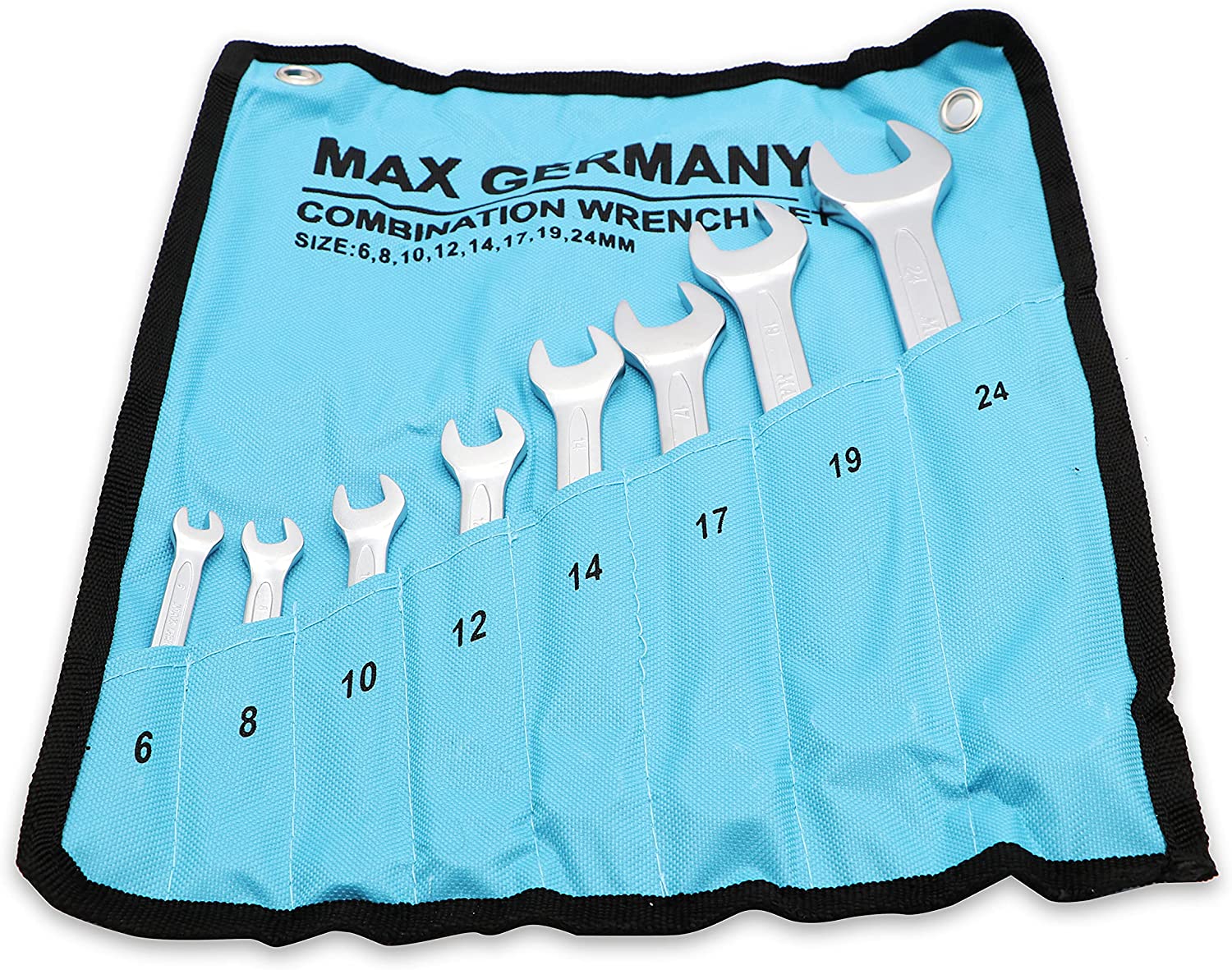 Combination Wrench Set 8pcs 6-24mm